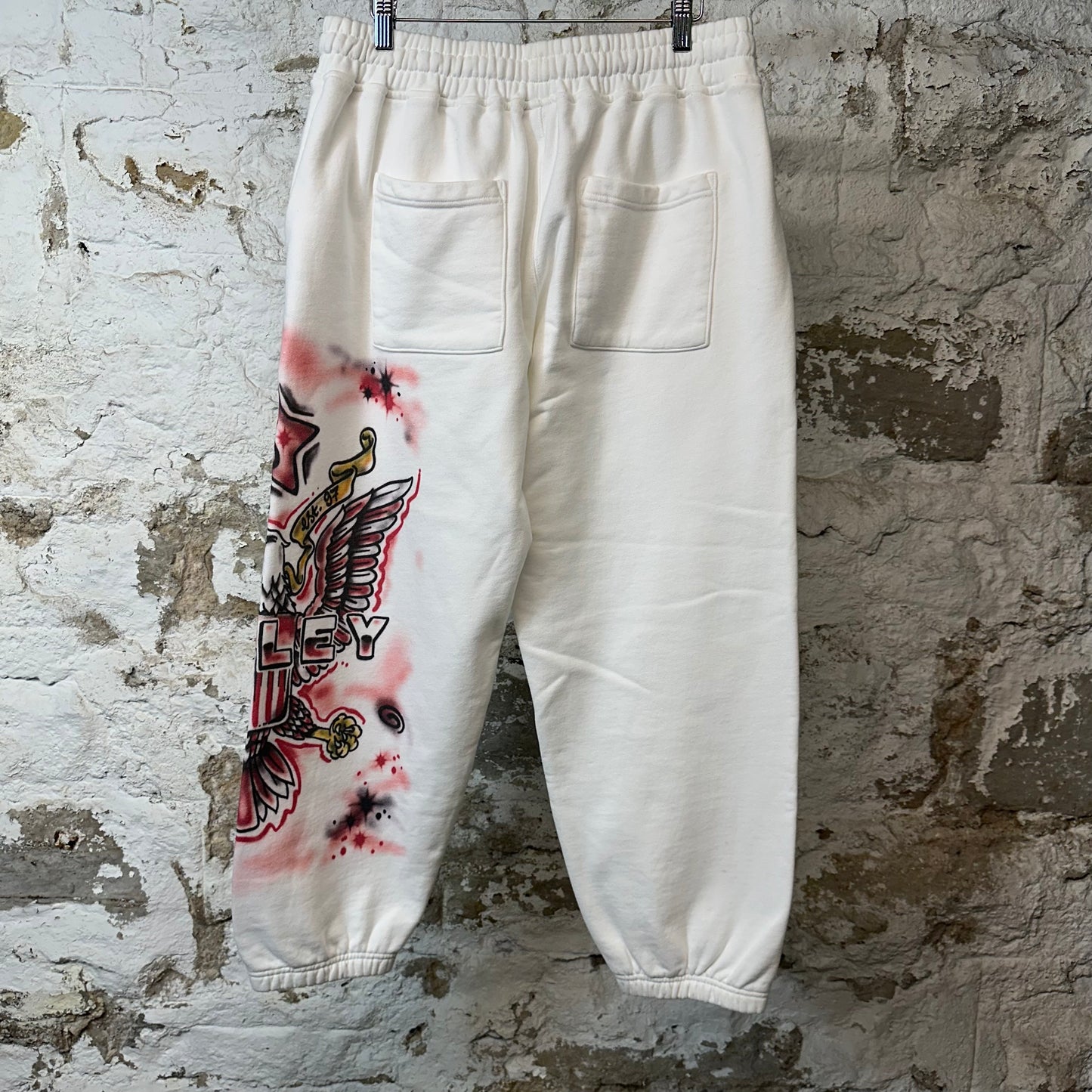 Vale Flag Sweatpants White Sz S