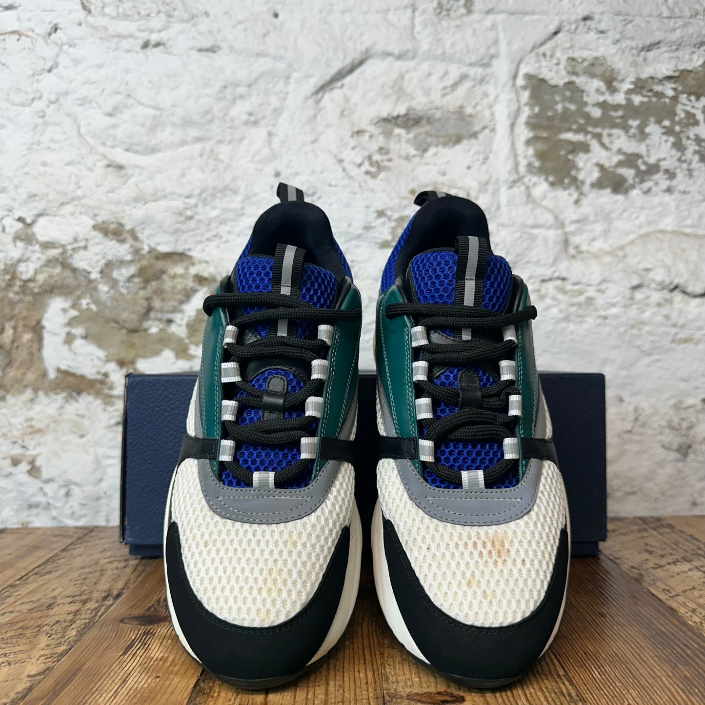 Dior B22 Green White Black Sneaker Sz 9 (42)