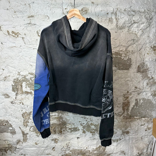 Vale Bipolar Zip Up Black Hoodie