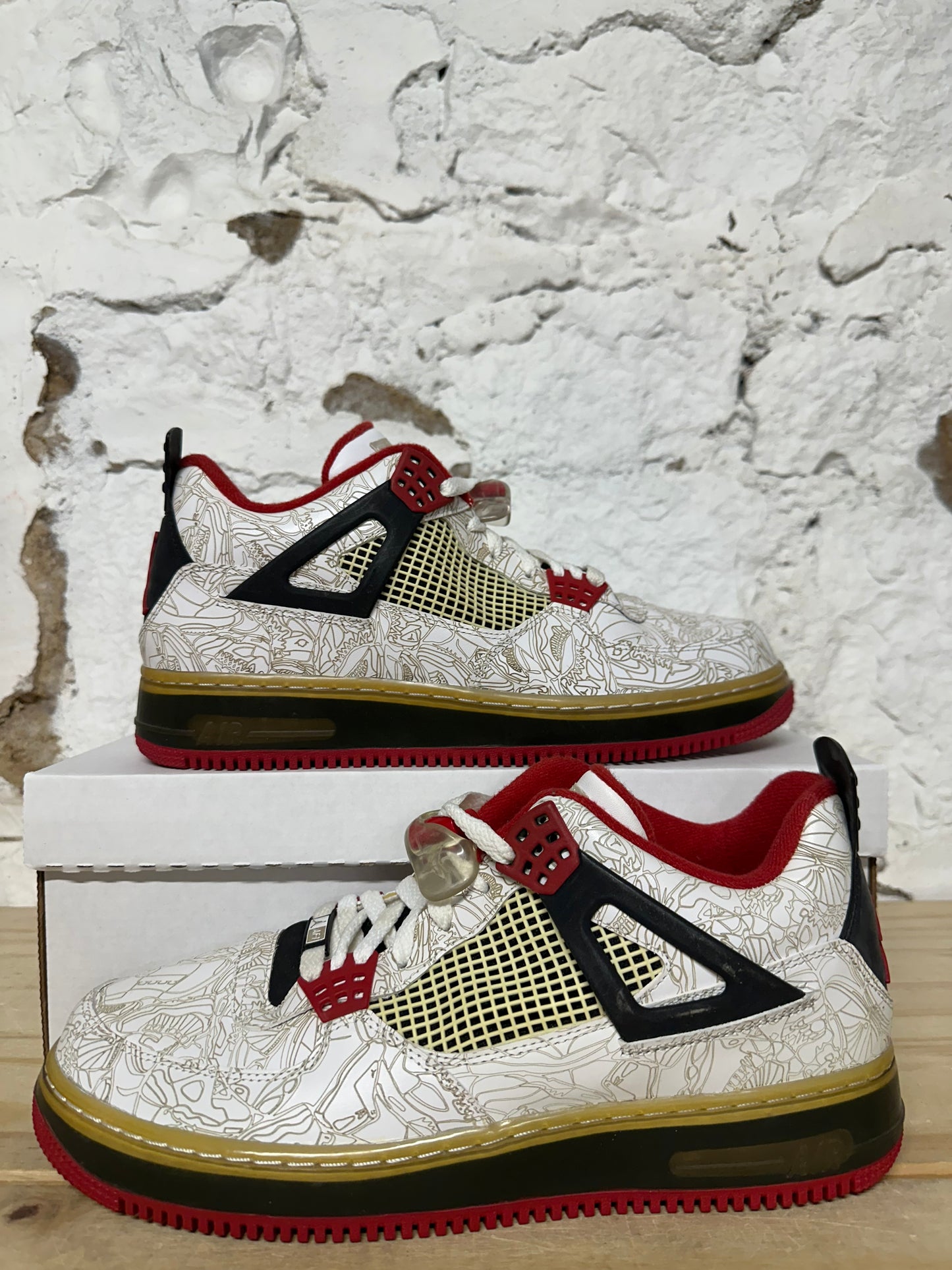 Air Jordan 4 Fusion White Laser Sz 10.5 DS