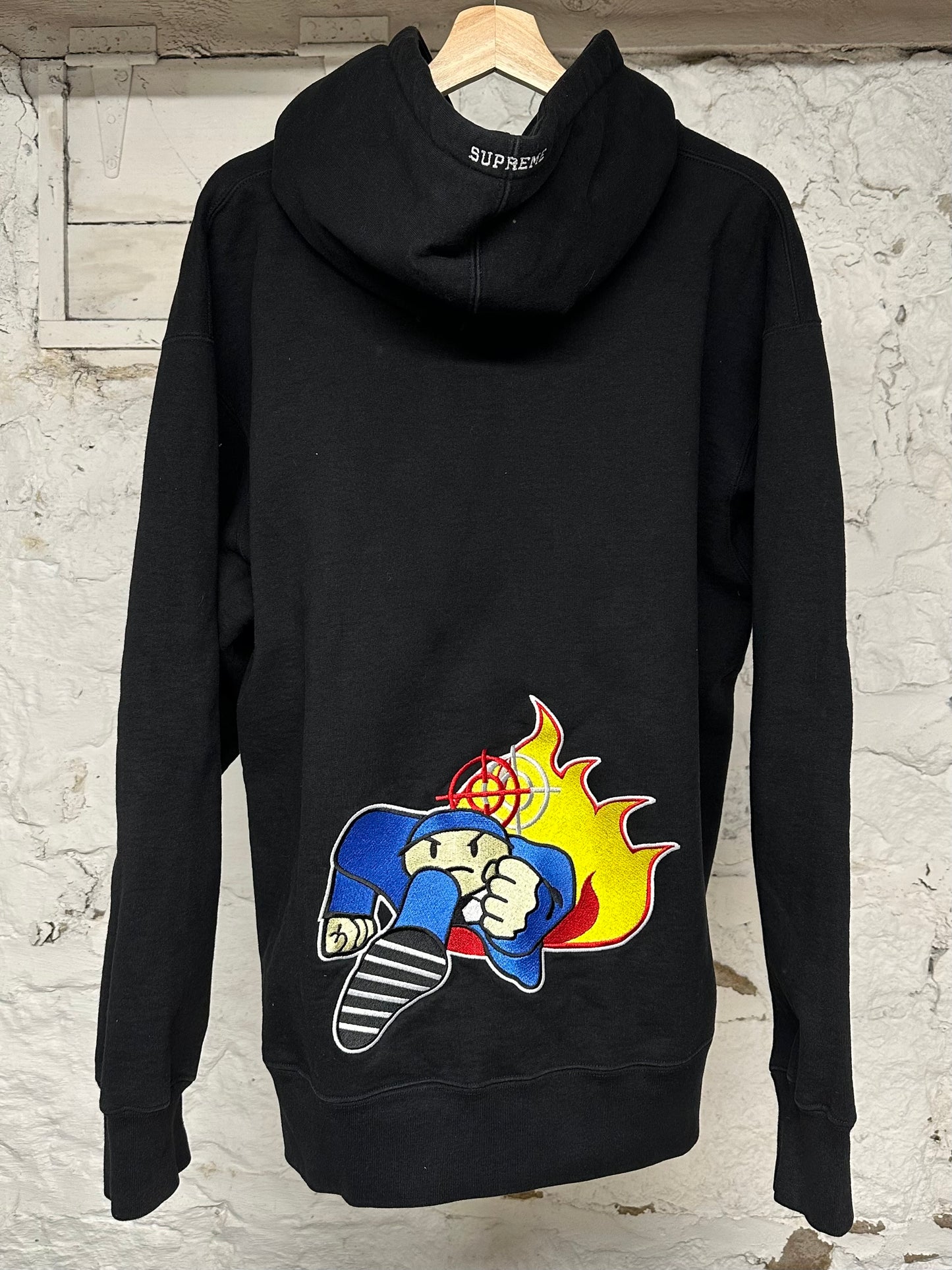 Supreme Duck Down Records Black Hoodie Sz XL