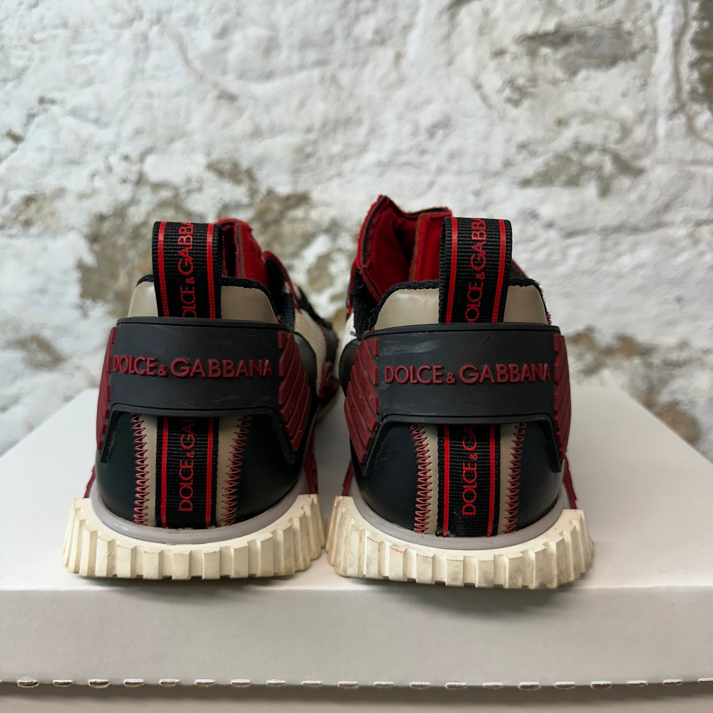 Dolce Gabbana NS1 Red White Black Sz 10 (43) No Box