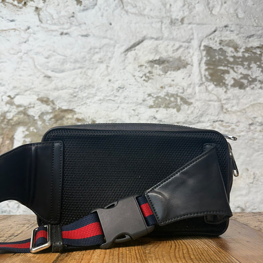 Gucci Black GG Supreme Waist Bag