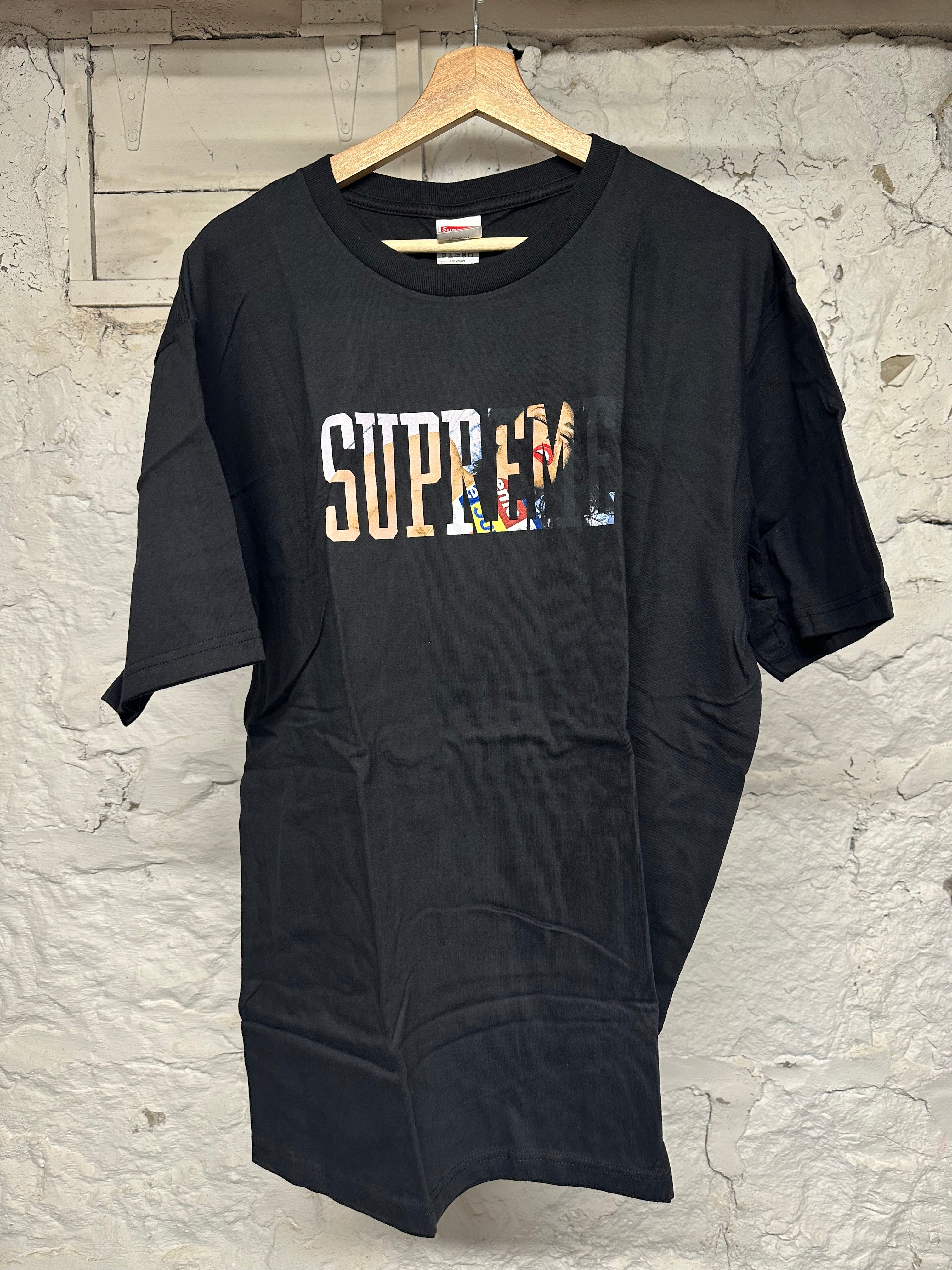 Supreme Collegiate Logo Black T-Shirt Sz XL DS