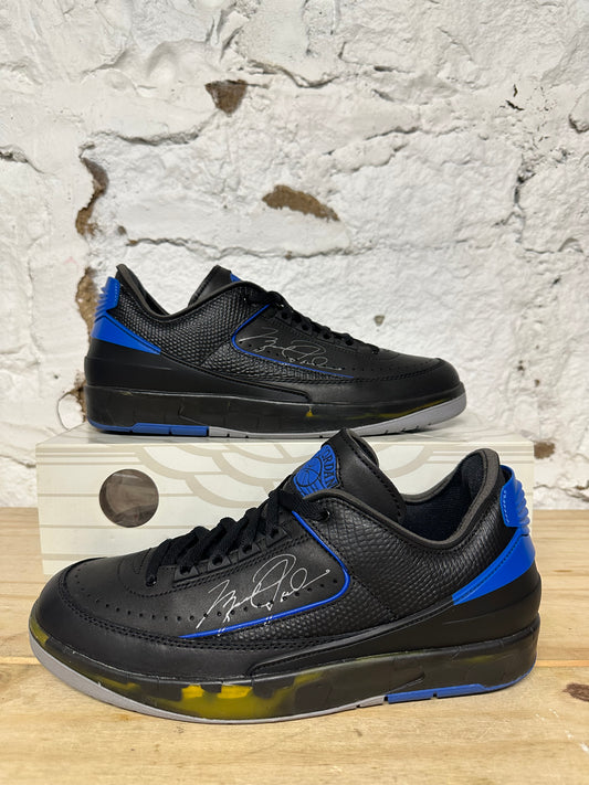 Air Jordan 2 Low Off-White Black Royal Sz 10