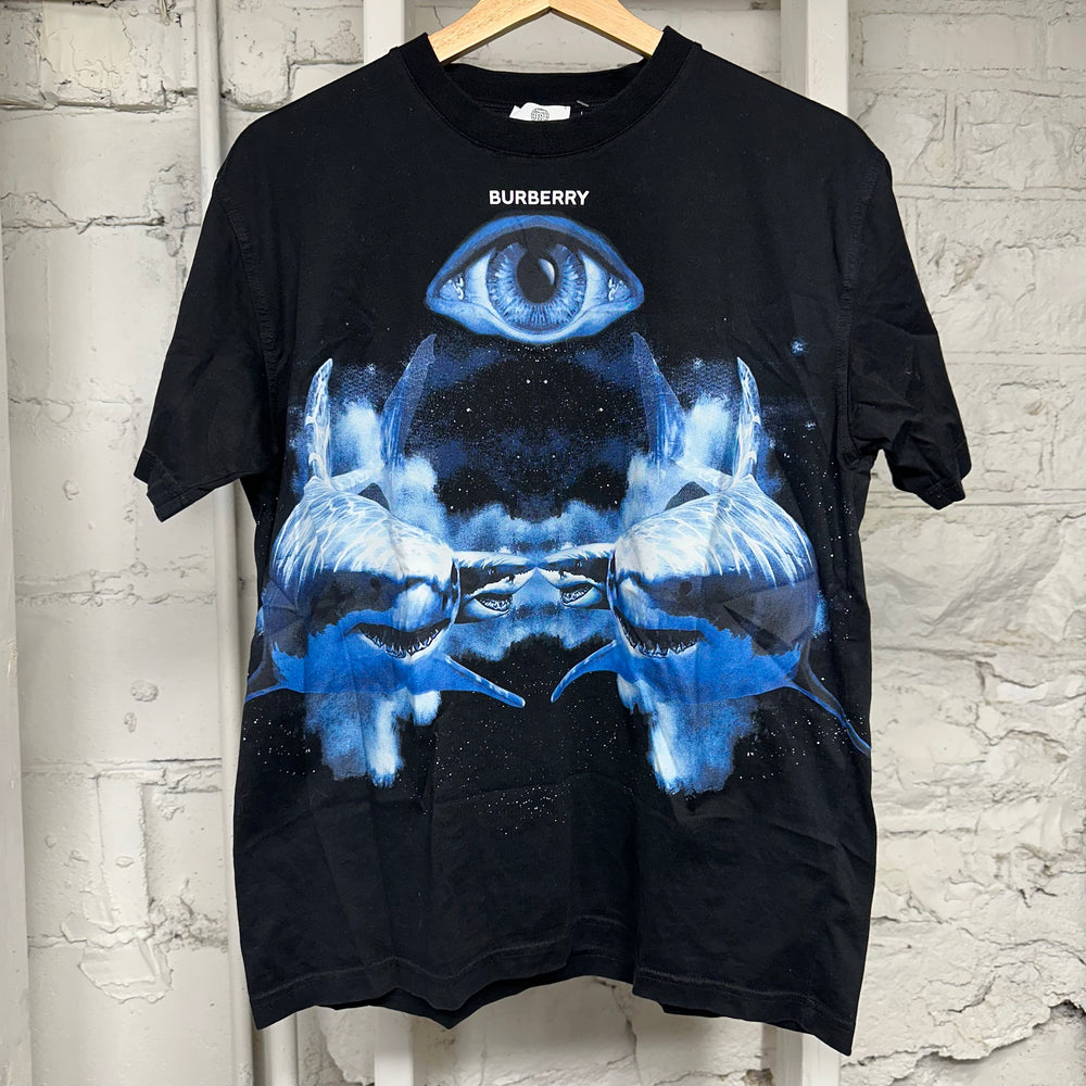Burberry Blue Eye Shark T-Shirt Sz XS