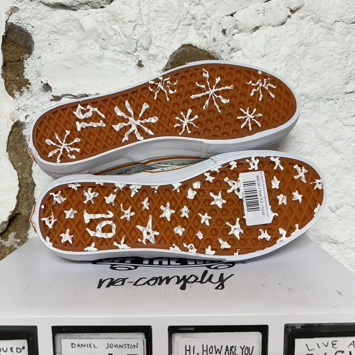 Vans Slip On Pro No Comply Daniel Johnston Sz 9.5 DS