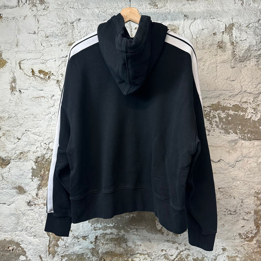 Palm Angles Black White Track Hoodie Sz XS