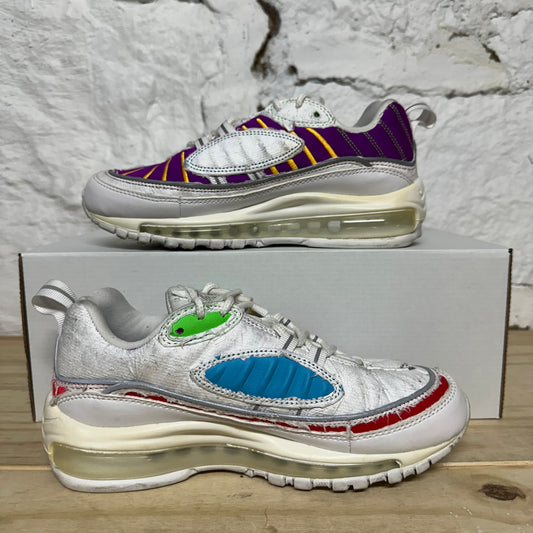 Nike Air Max 98 Cut Away White Sz 5 (6.5W)