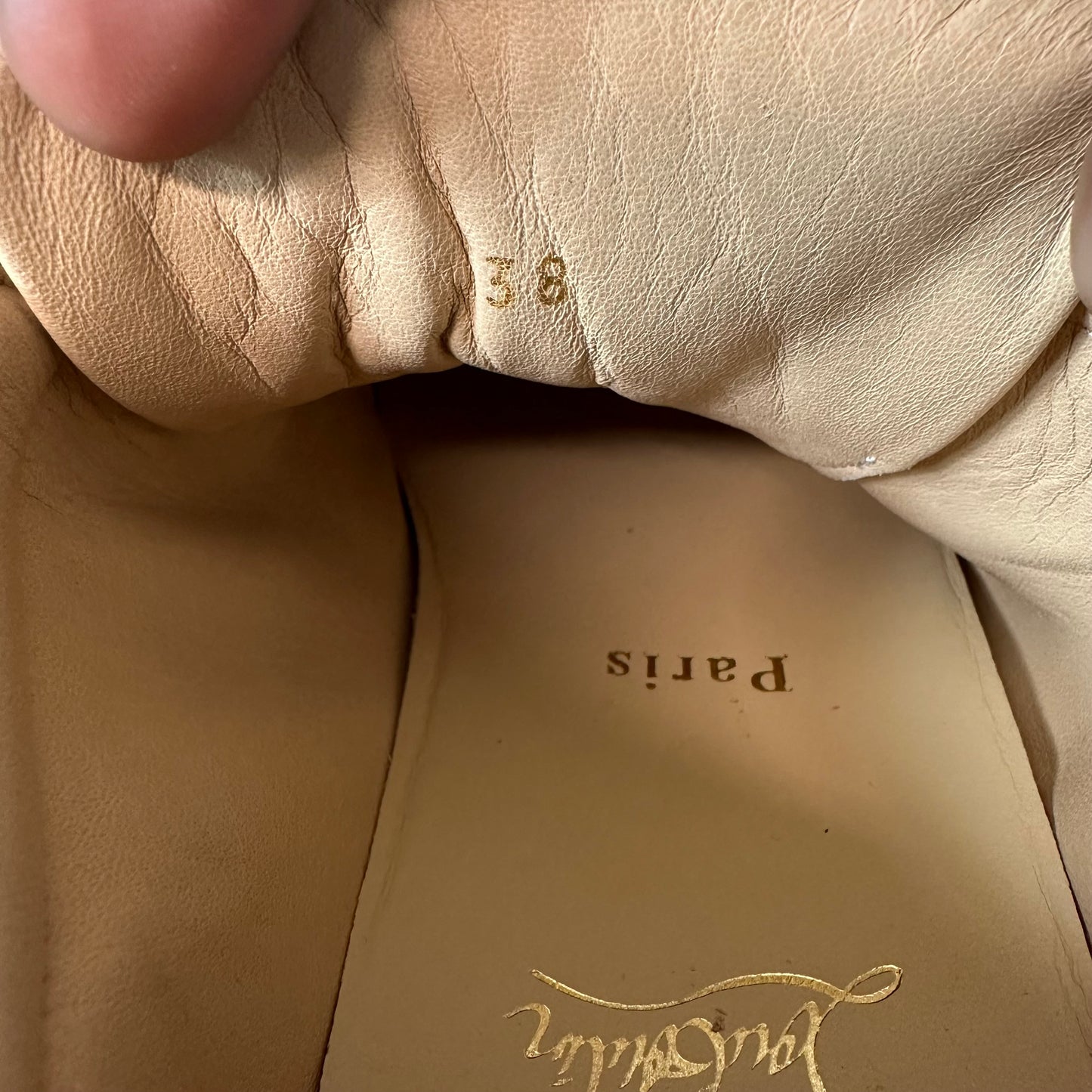 Christian Louboutin Navy Red White Spike Sneaker Sz 6 (38) No Box