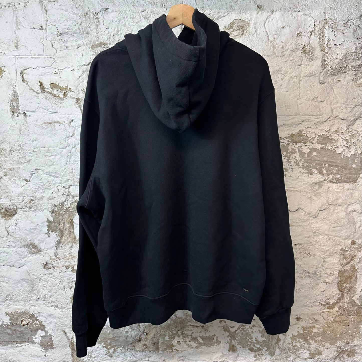 Amiri White Spell Black Hoodie Sz XL