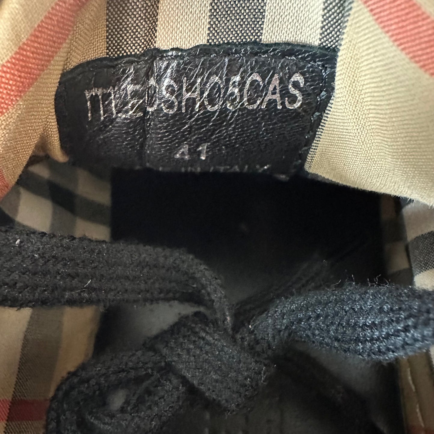 Burberry Ramsey Strap Plaid White Sneaker Sz 8 (41)