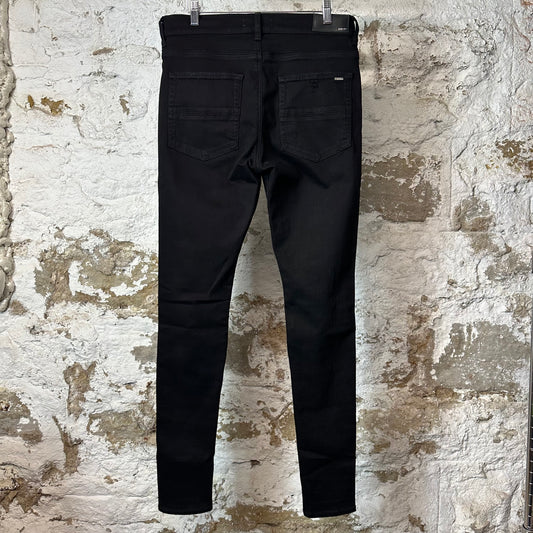 Amiri MX1 Multicolor Paisley Black Denim Jeans Sz 33