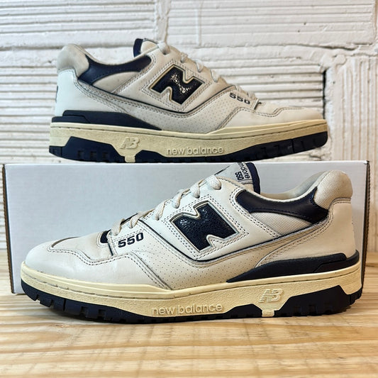 New Balance 550 Aime Leon Dore White Navy Sz 9.5