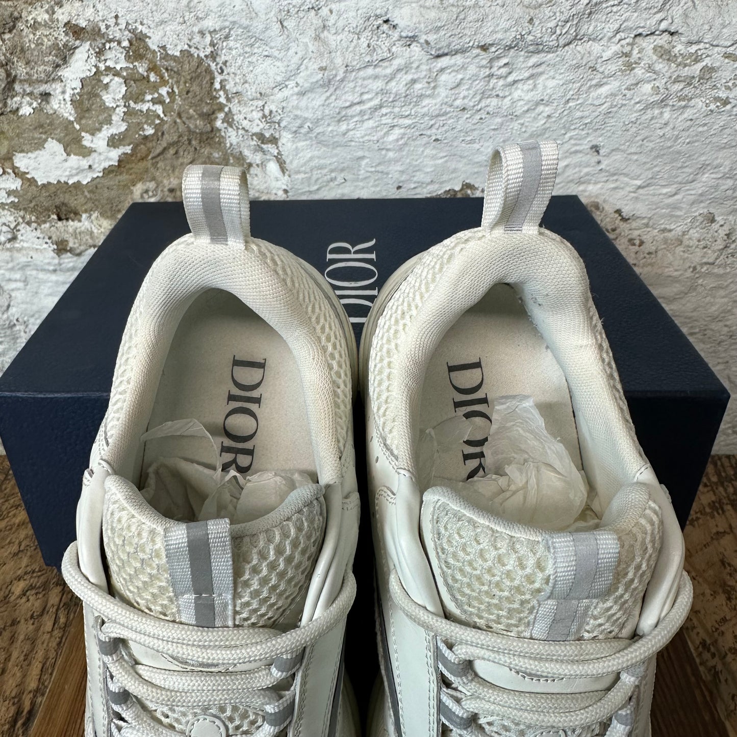 Dior B22 White Grey 3M Sneaker Sz 8 (41)