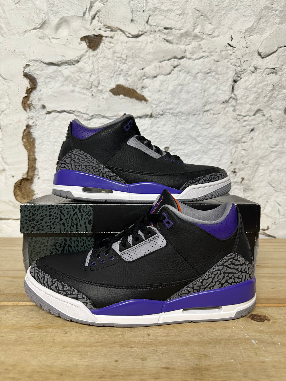 Air Jordan 3 Court Purple Sz 9.5