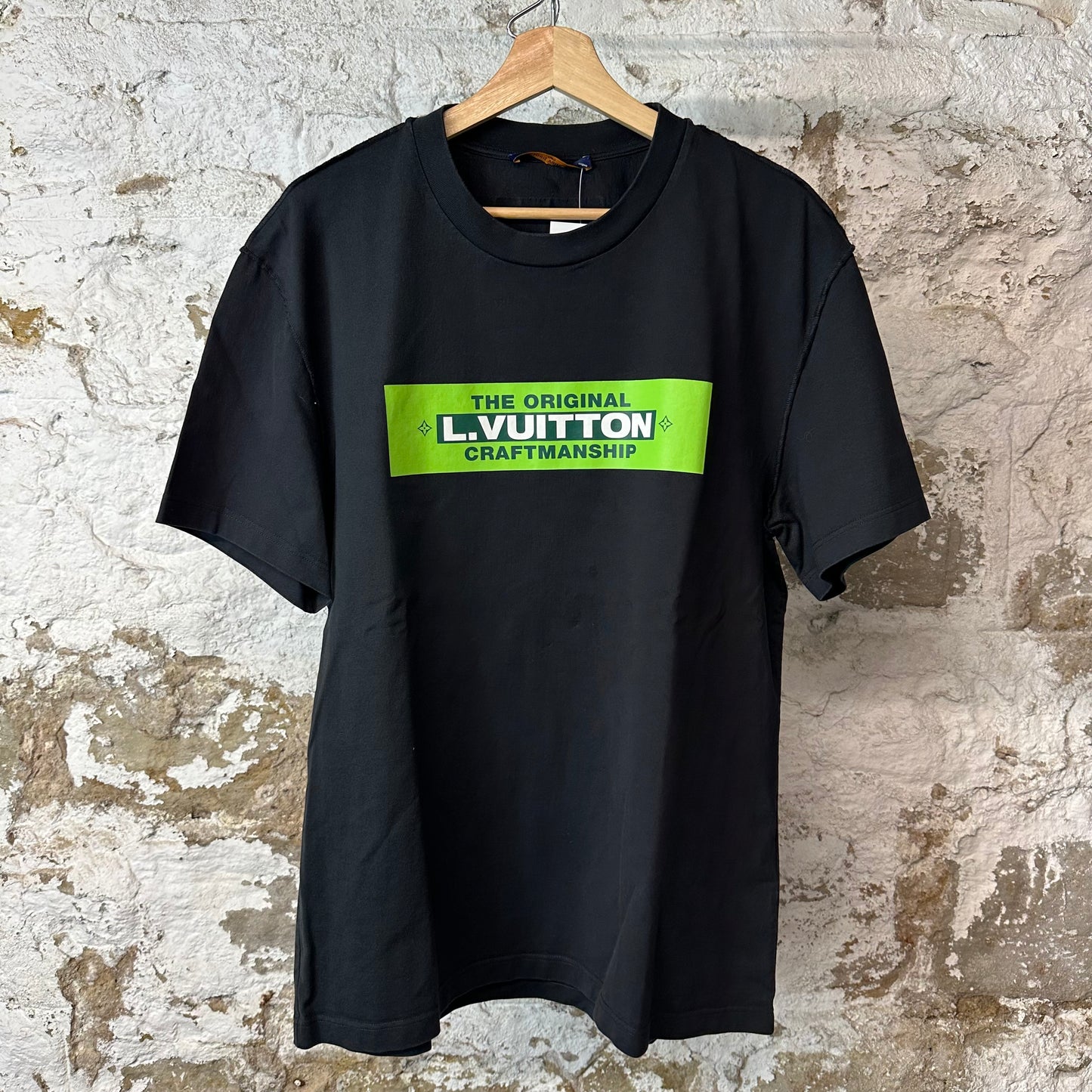 Louis Vuitton Craftsmanship Black T-Shirt Sz XXL