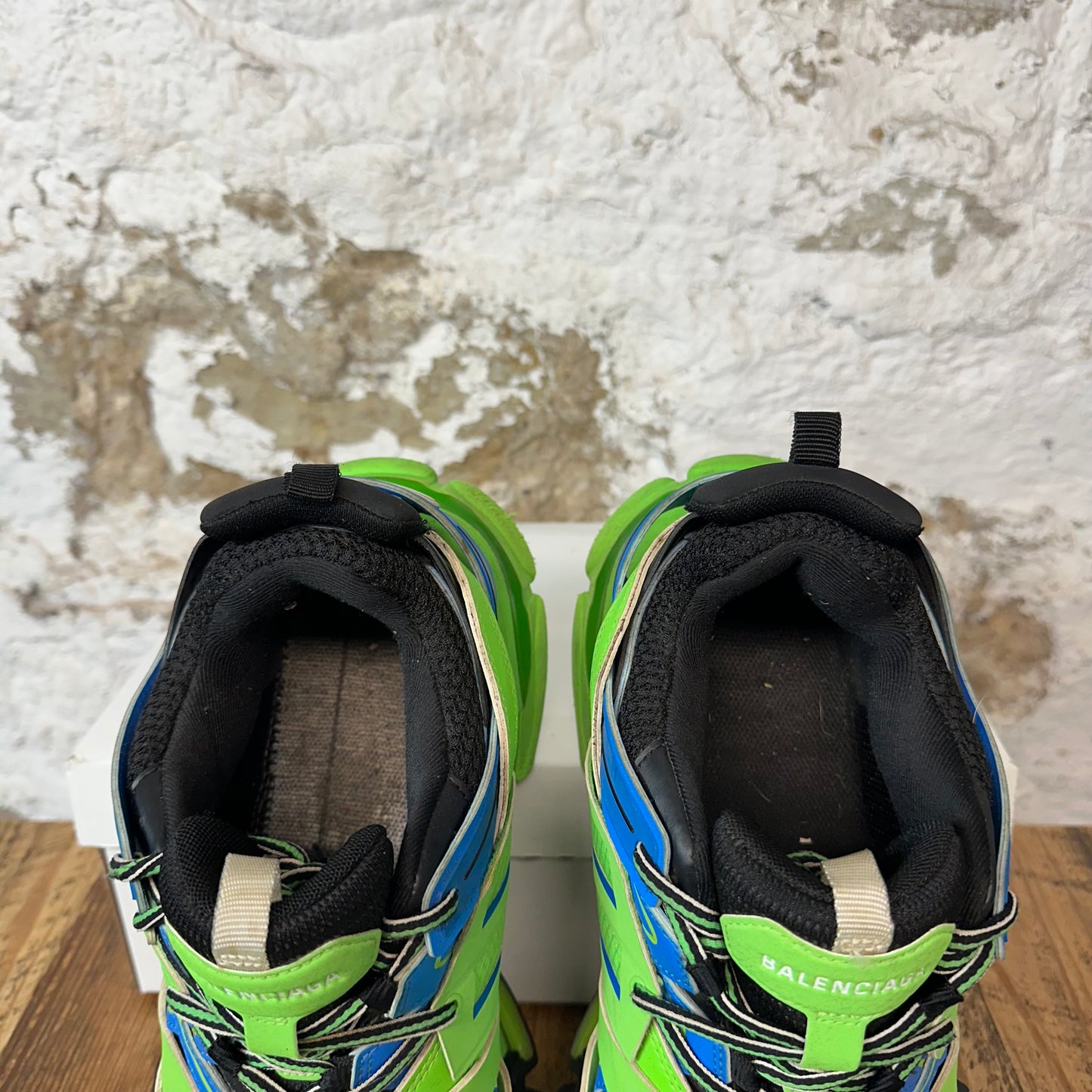 Balenciaga Track Runner Green Blue Black Sz 10 (43) No Box