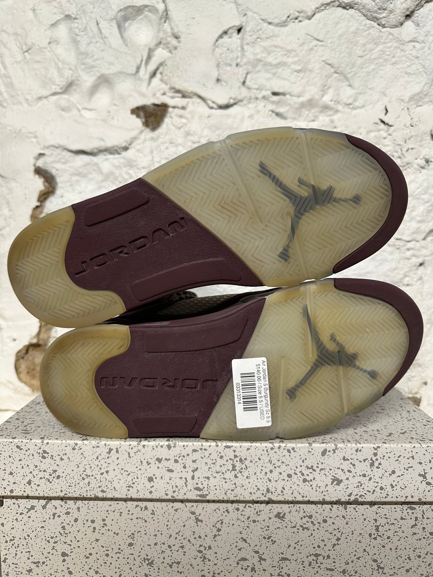 Air Jordan 5 Burgundy Sz 9.5