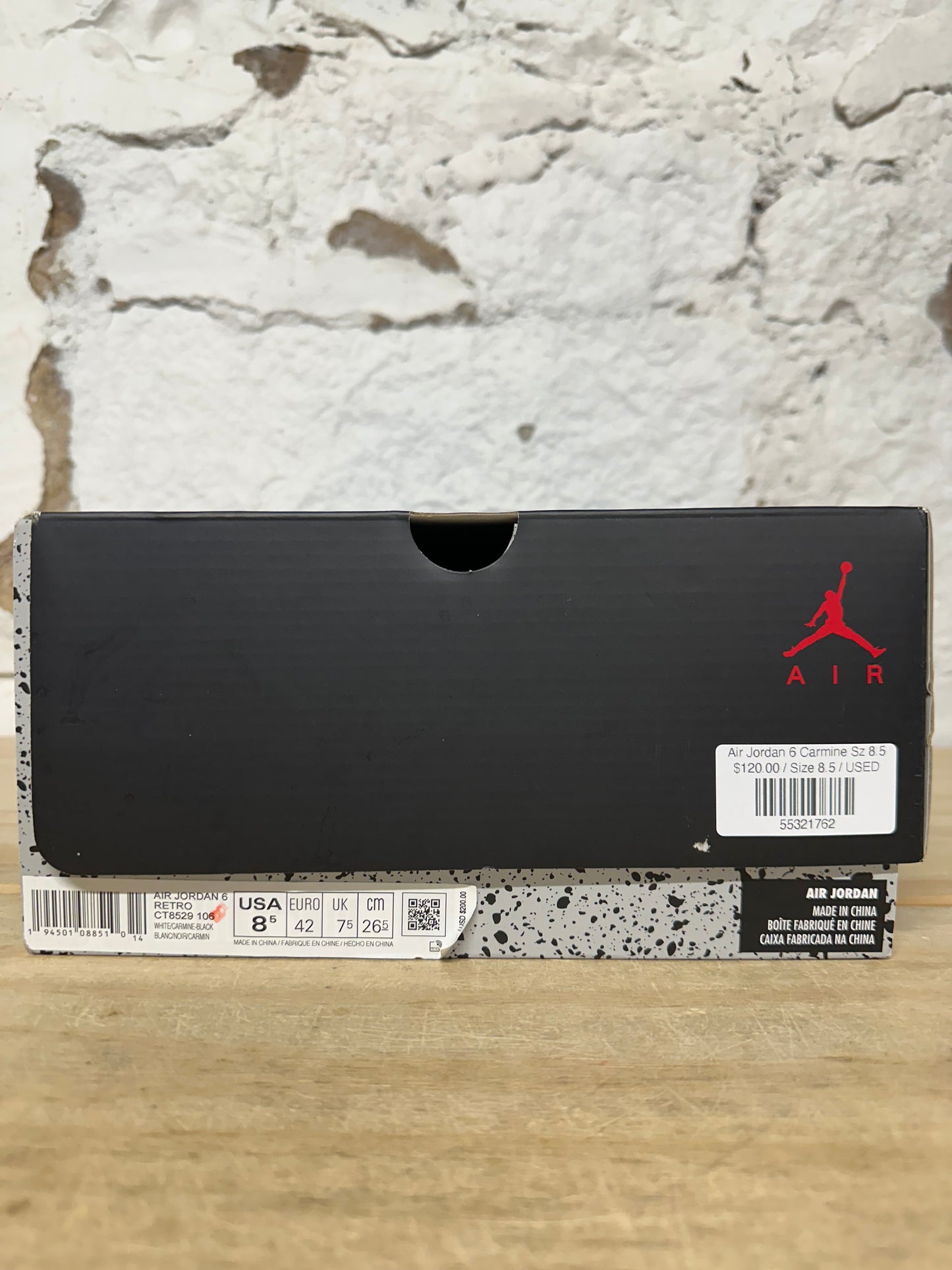 Air Jordan 6 Carmine Sz 8.5