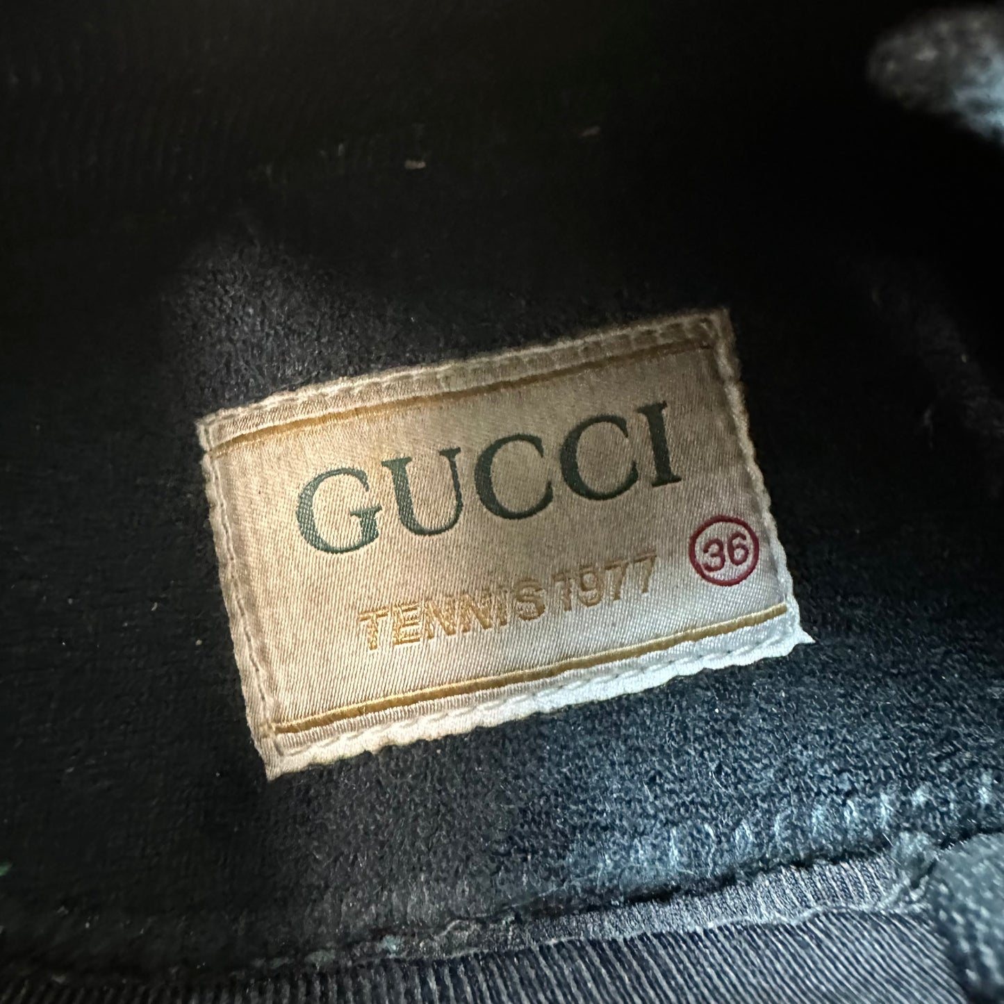 Gucci Tennis 1977 Yellow GG Nylon Sneaker Sz 4.5 (36)