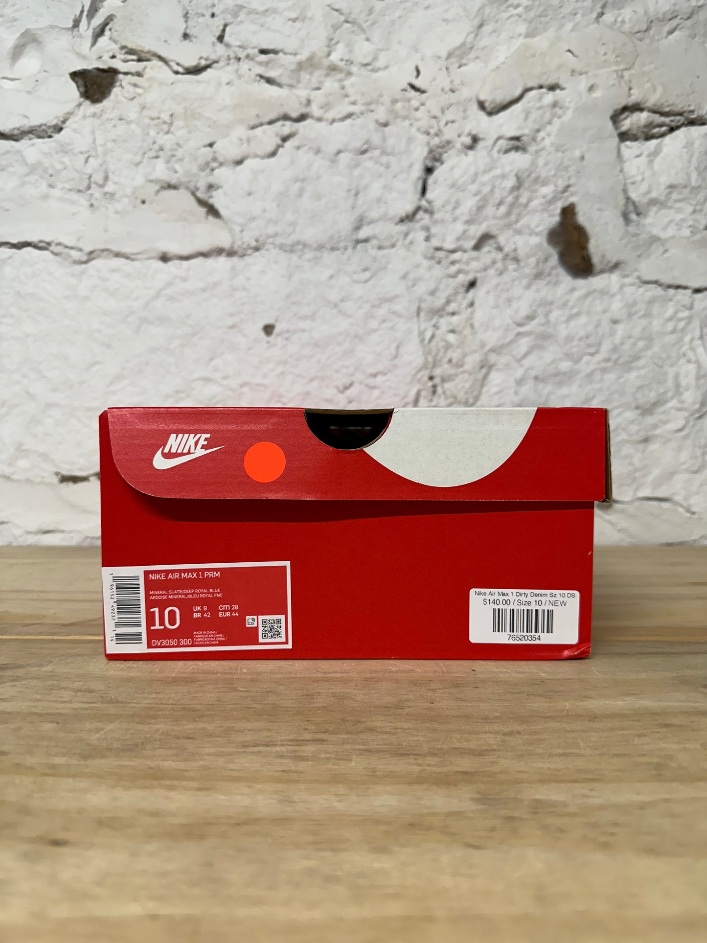 Nike Air Max 1 Dirty Denim Sz 10 DS