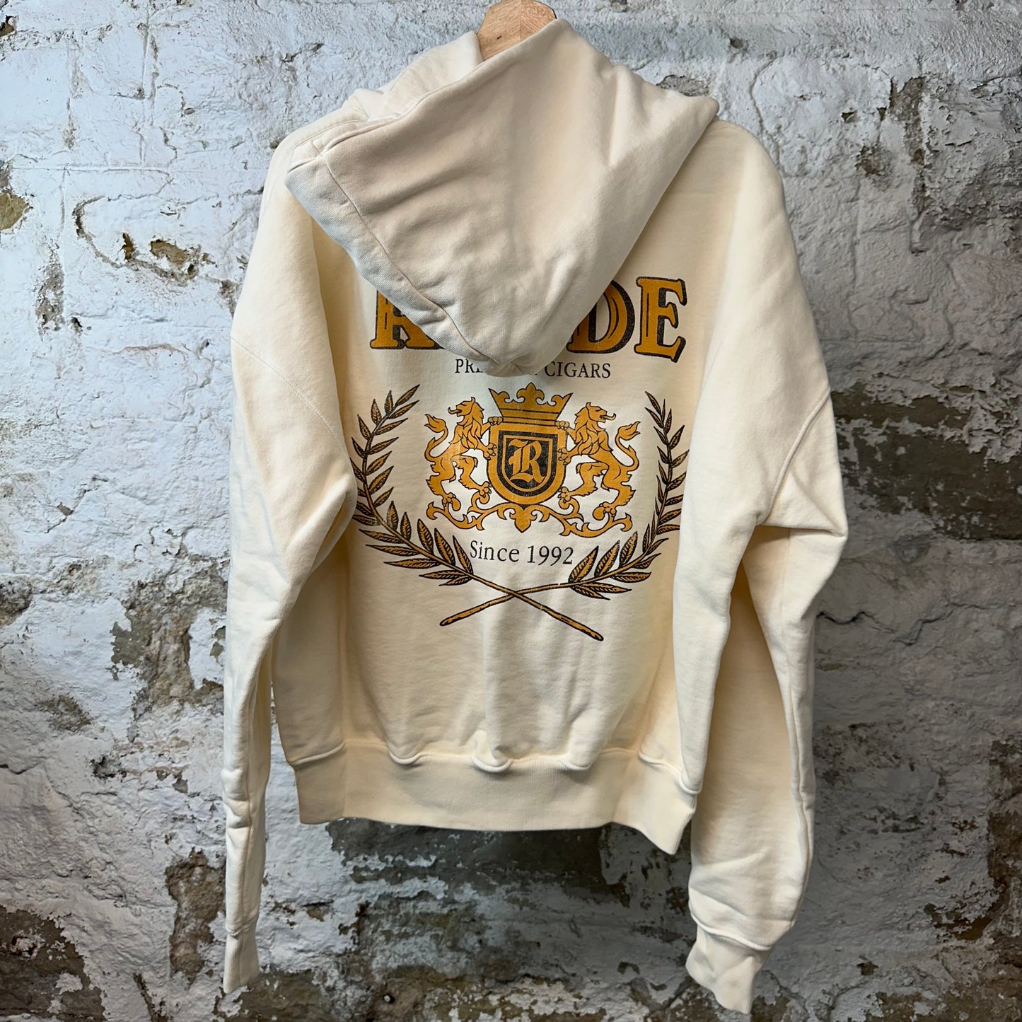 Rhude Cresta Cigar Cream Hoodie