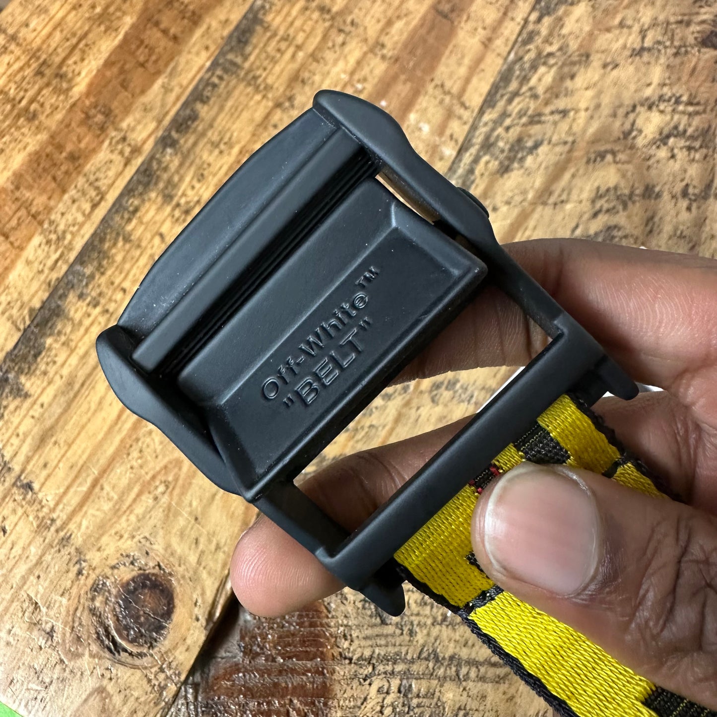 Off-White Industrial Yellow Belt