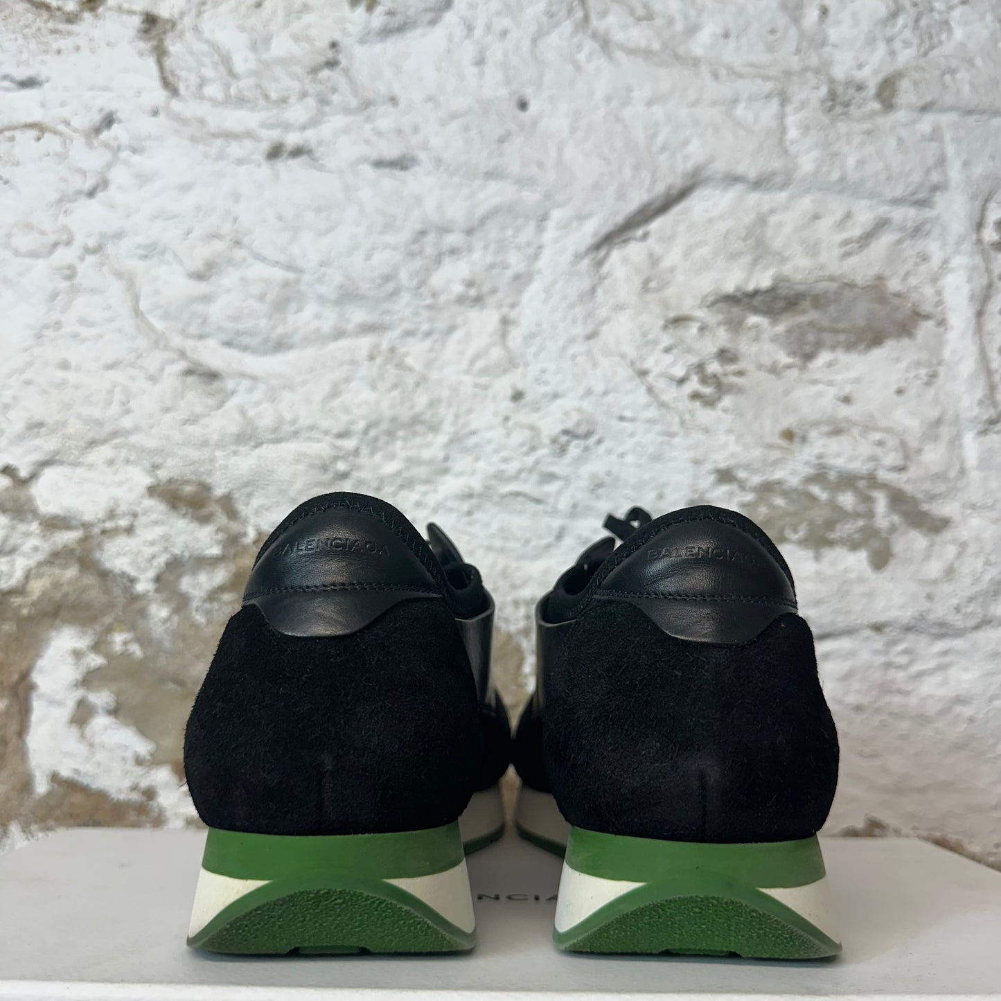 Balenciaga Black White Green Crossection Sneaker Sz 10 (43)