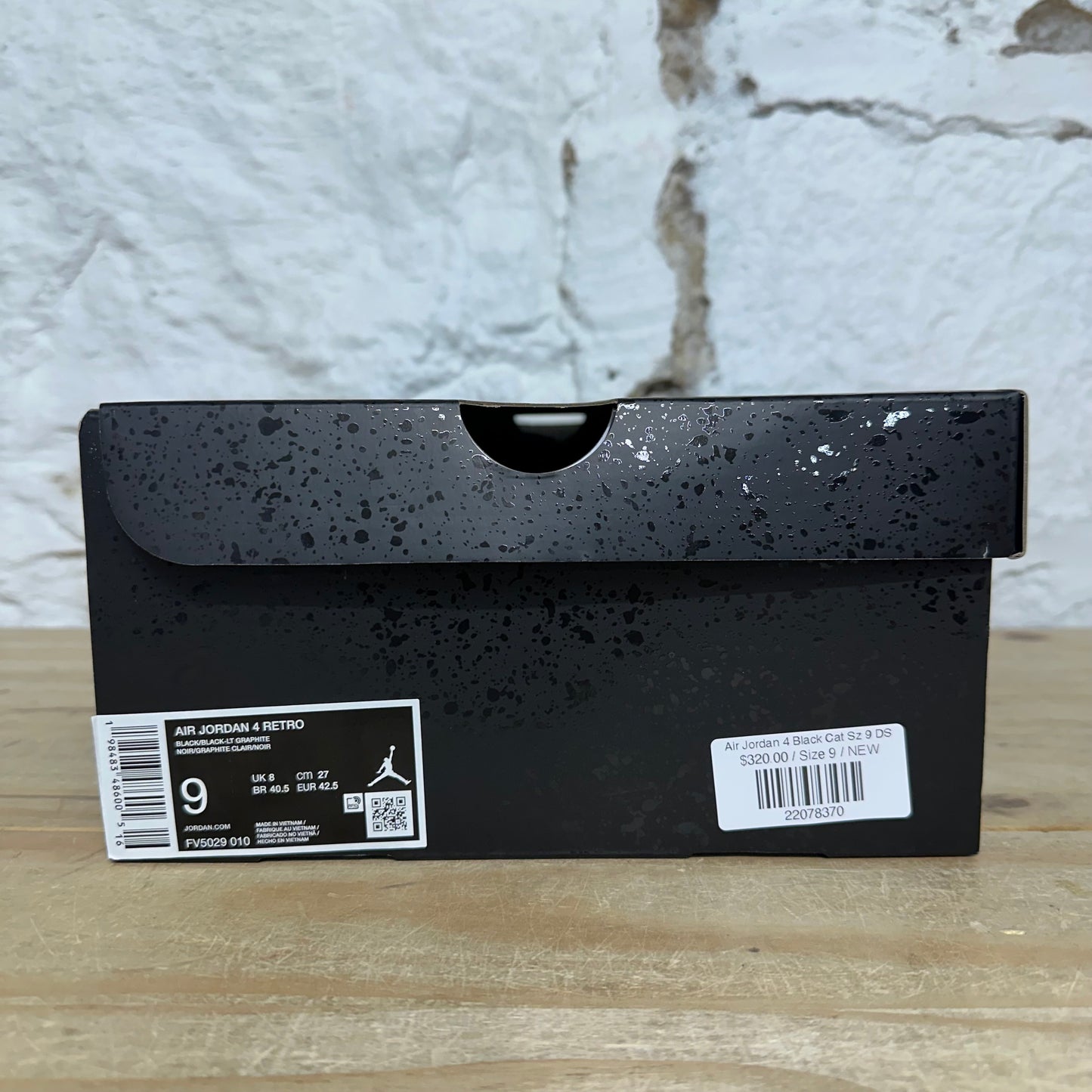 Air Jordan 4 Black Cat Sz 9 DS