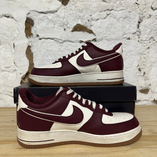 Nike Air Force 1 Low College Pack Night Maroon Sz 10