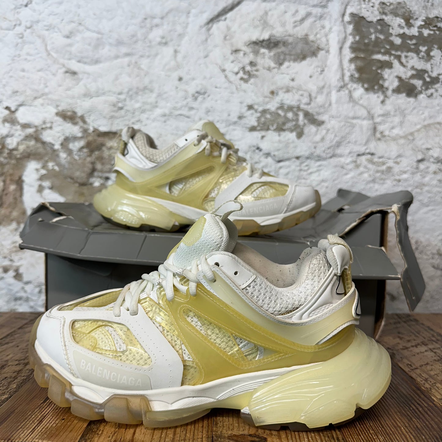 Balenciaga Track Runner White Clear Sneaker Sz 5 (37)