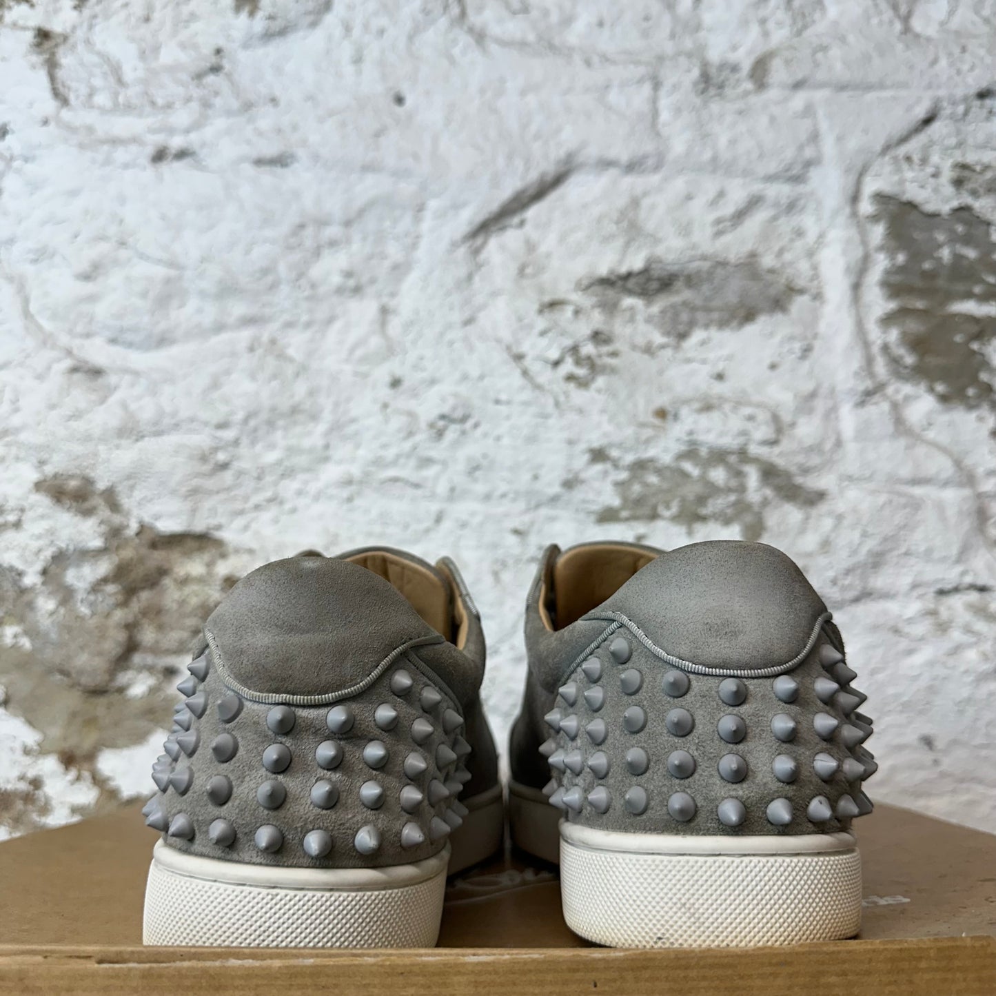 Christian Louboutin Grey Suede Spike Sneaker Sz 8.5 (41.5)