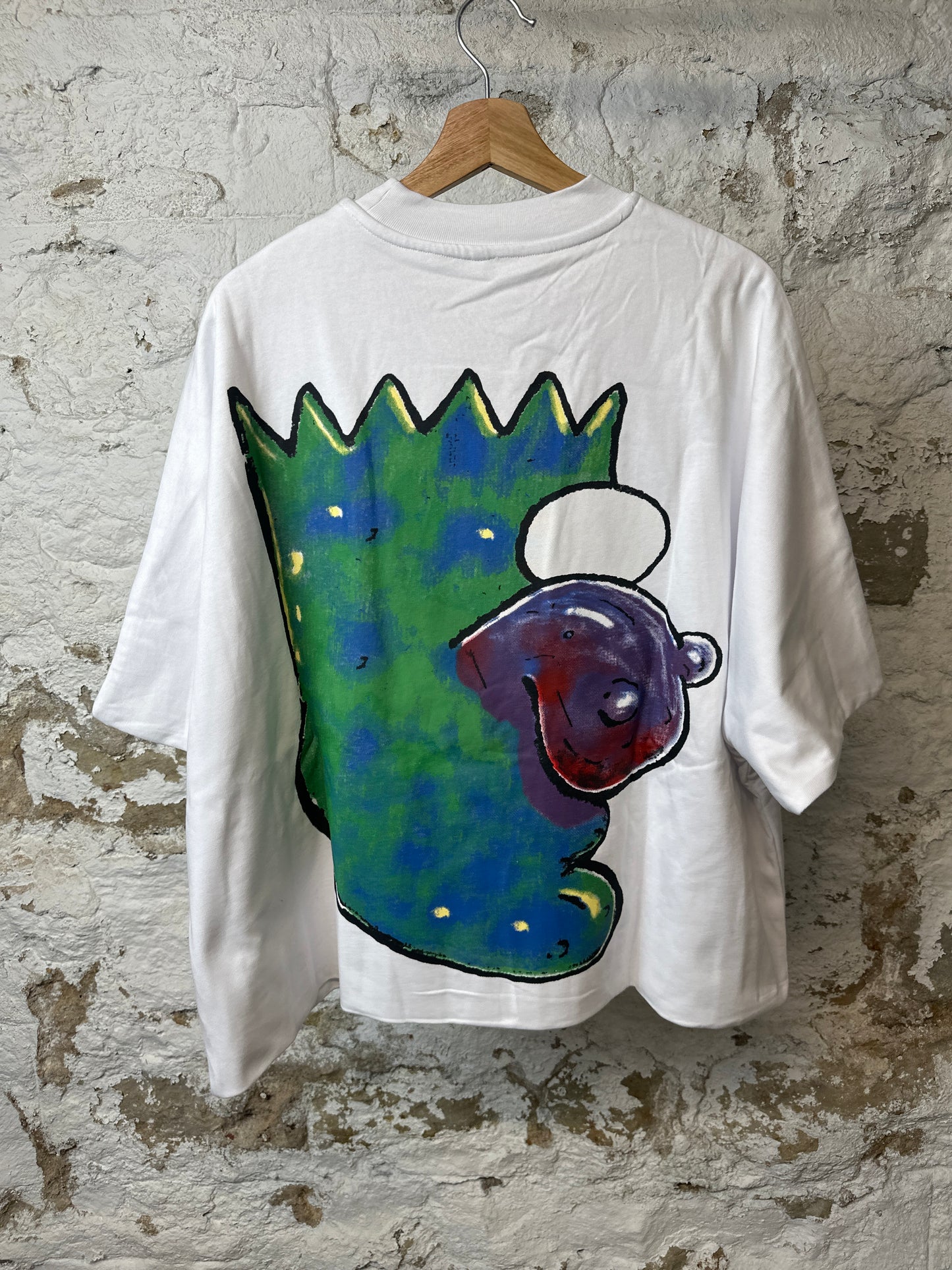 Billionaire Eggplant White T-shirt