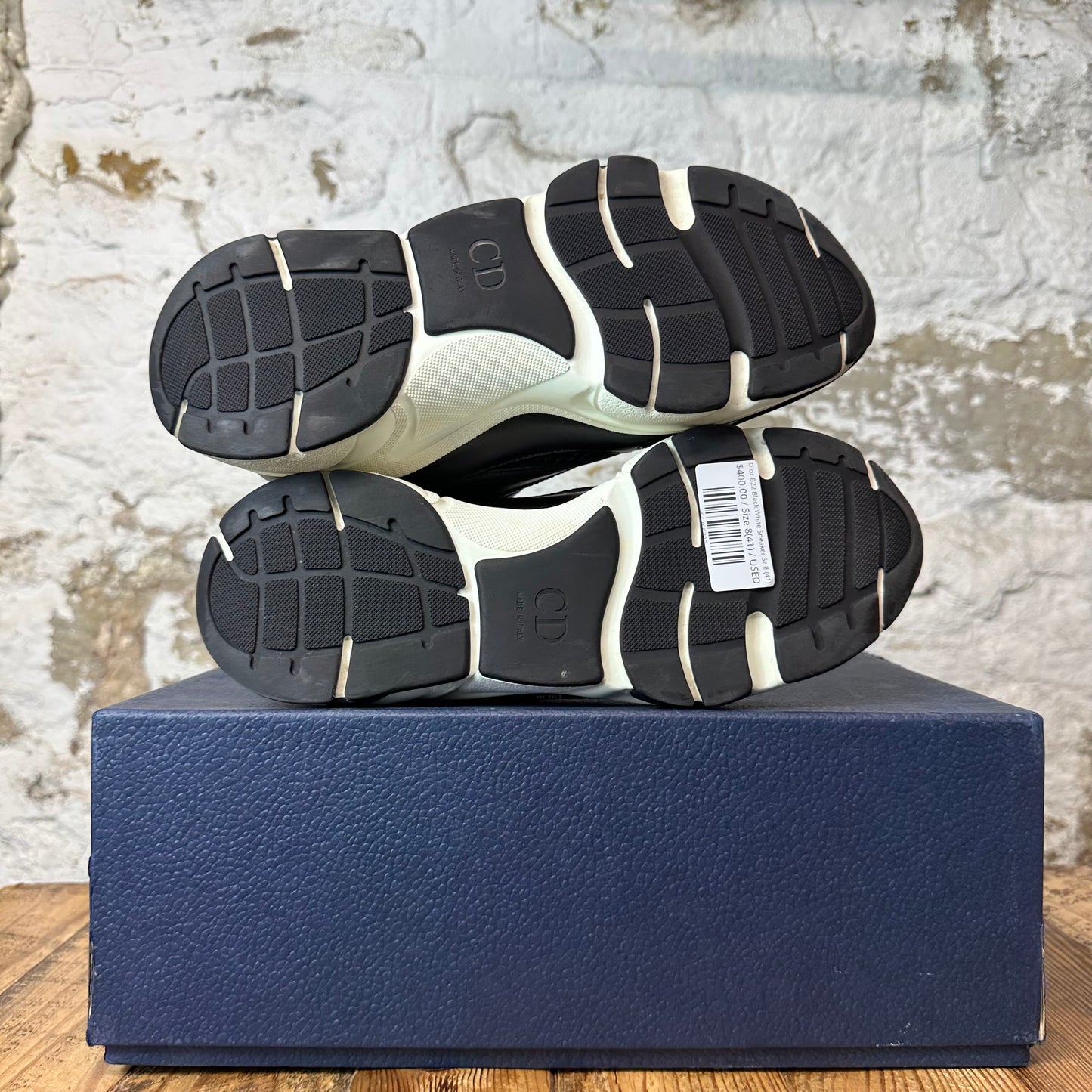 Dior B22 Black White Sneaker Sz 8 (41)