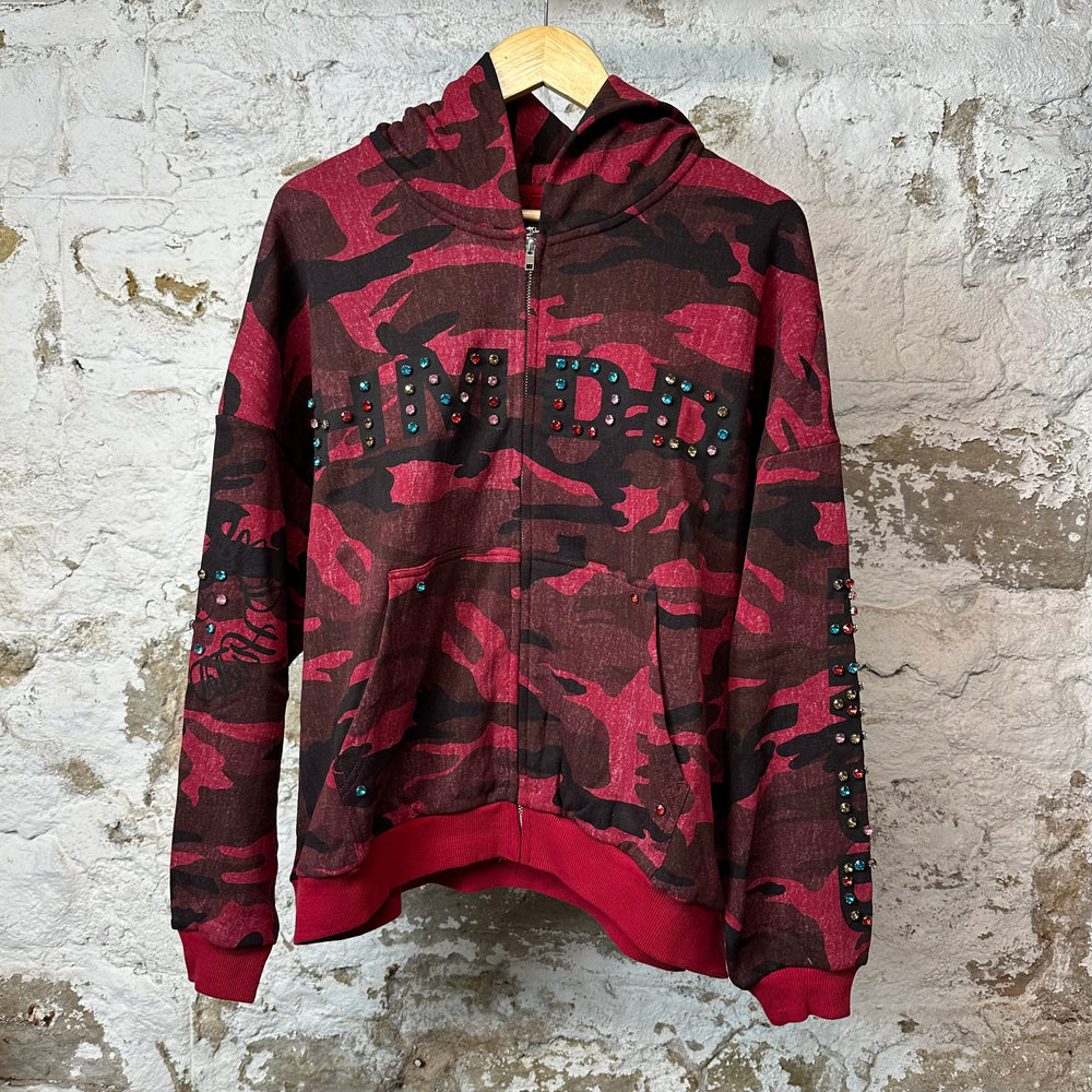 HMDD Red Camo Chimstone Zip Up Hoodie