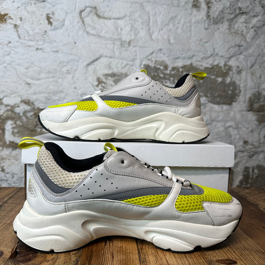 Dior B22 Grey White Yellow Sneaker Sz 12 (45)