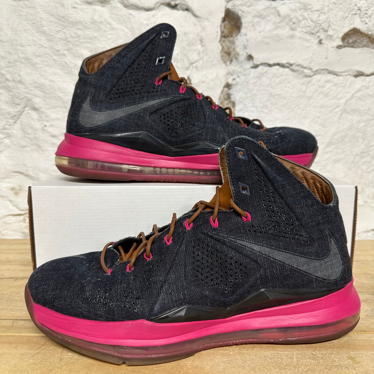 Nike LeBron X EXT Denim Sz 11
