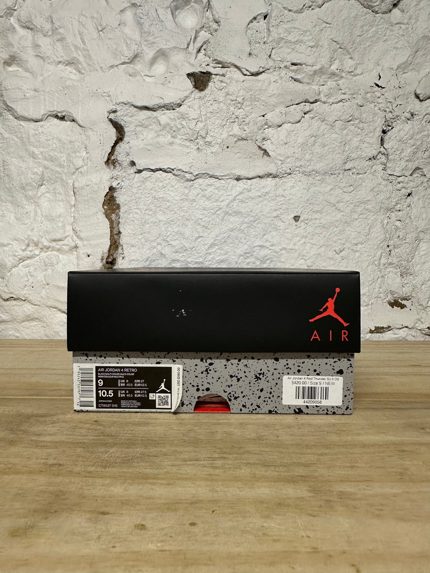 Air Jordan 4 Red Thunder Sz 9 DS