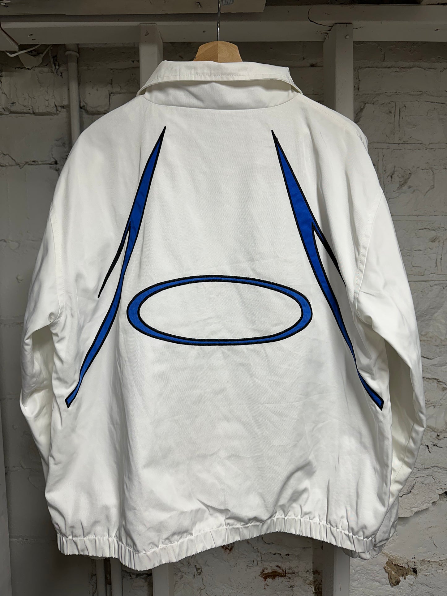 Vale Sports White Blue Jacket Sz L