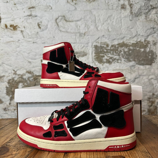 Amiri High Black Skeleton Red White Sneaker Sz 9 (42)
