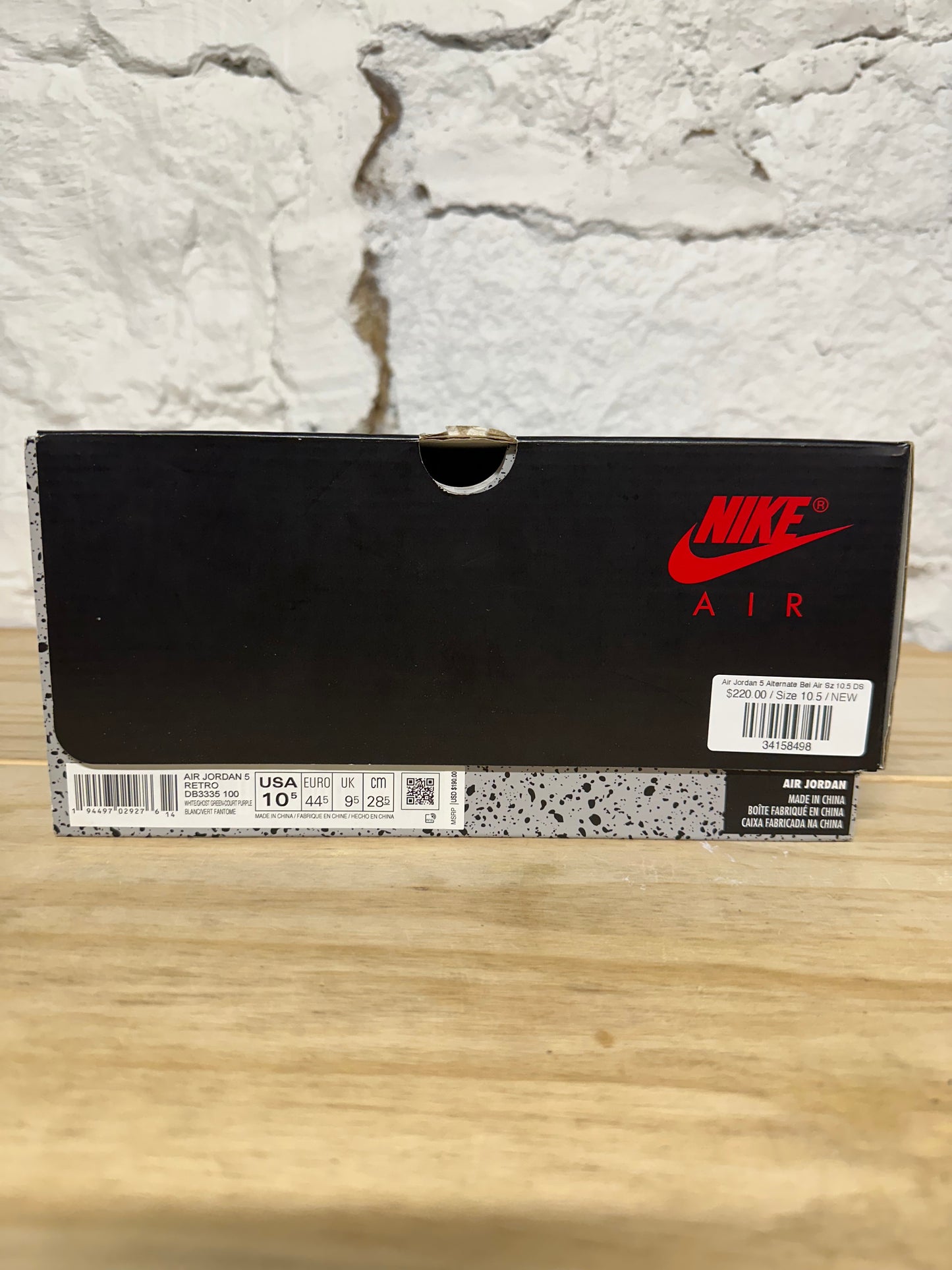 Air Jordan 5 Alternate Bel-Air Sz 10.5 DS