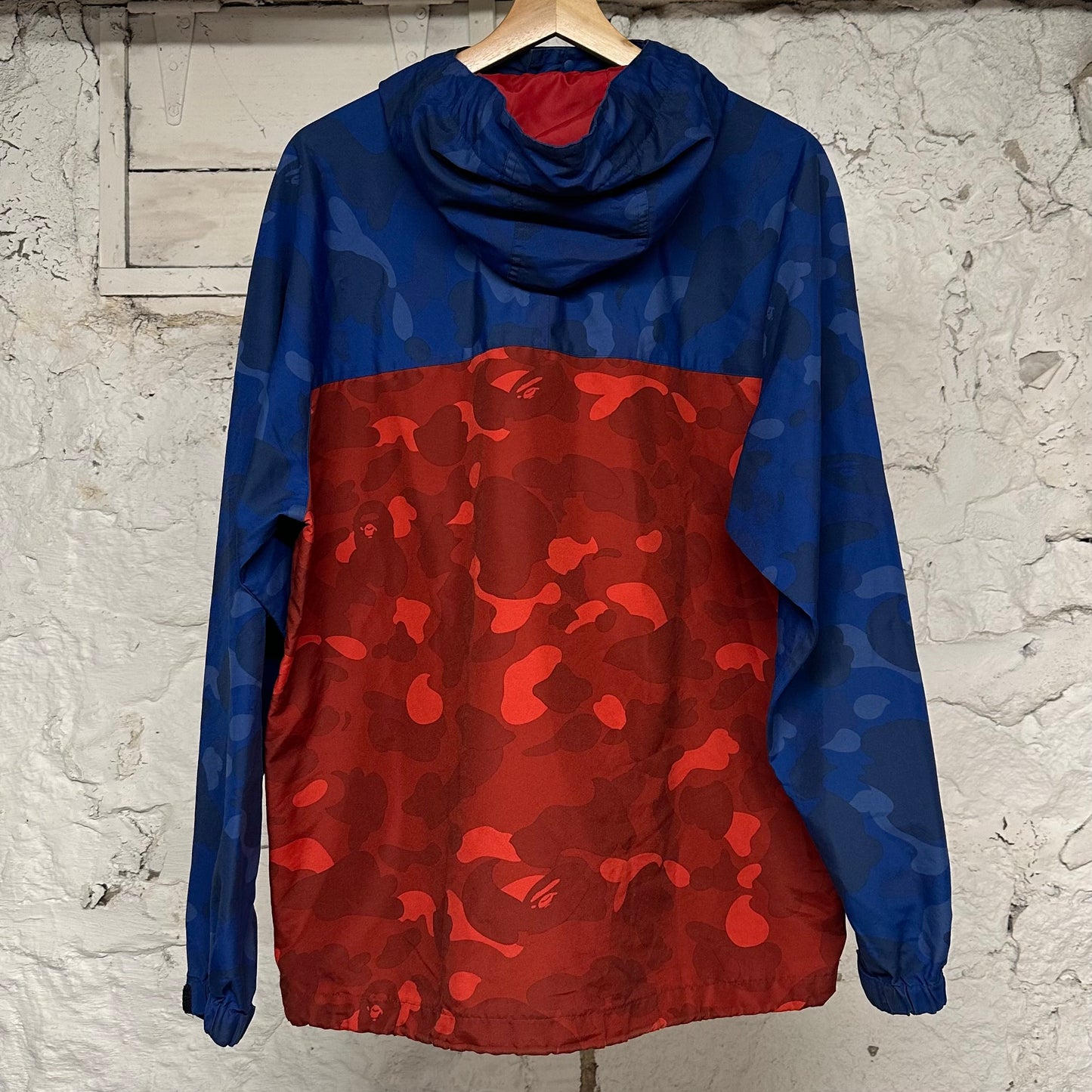 Bape Blue Red Camo Jacket Sz M