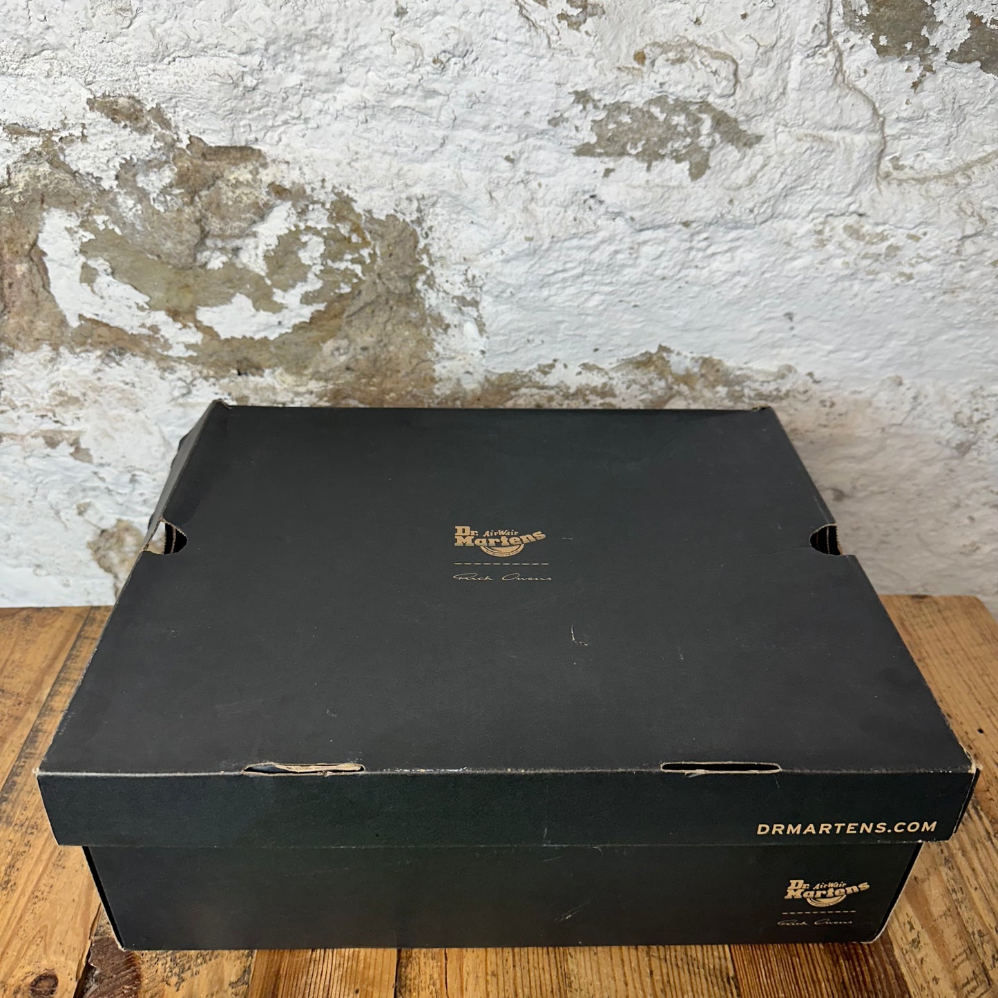 Rick Owens Dr Marten Jumbo Lace Black Sneaker Sz 8.5