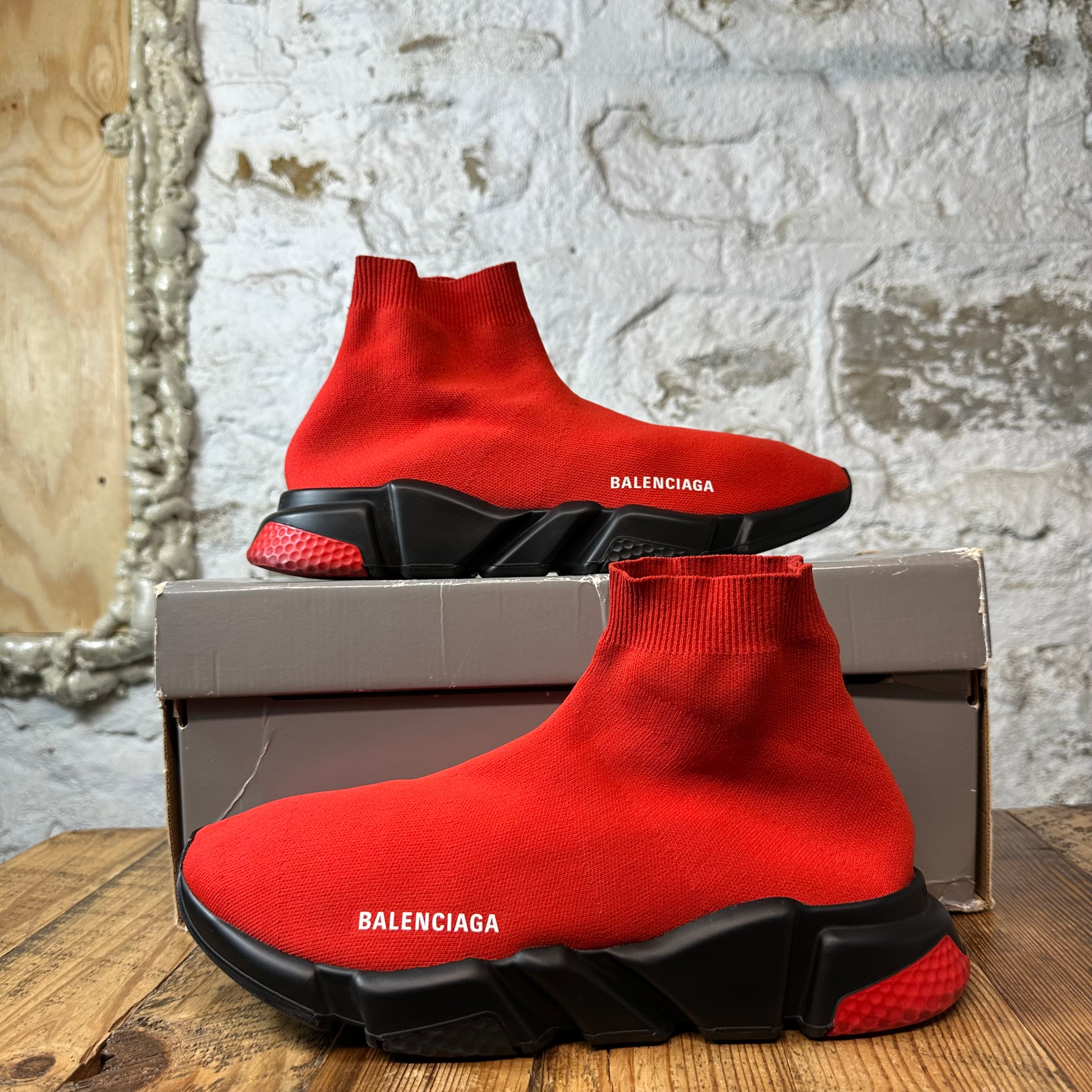 Balenciaga Sock Runner Red Black Sneaker Sz 10 (43)