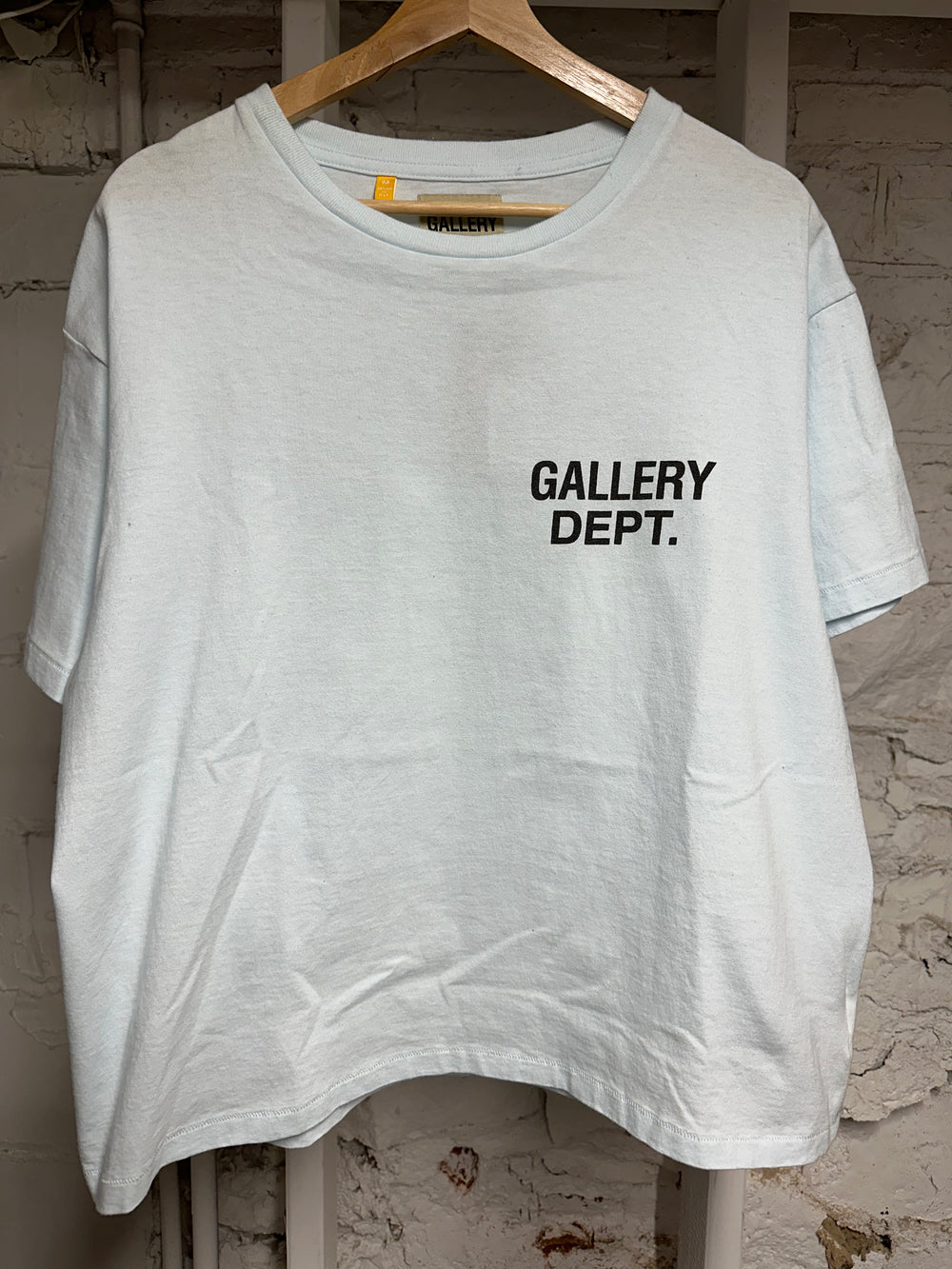 Gallery Dept Classic Logo Light Blue T-Shirt Sz M