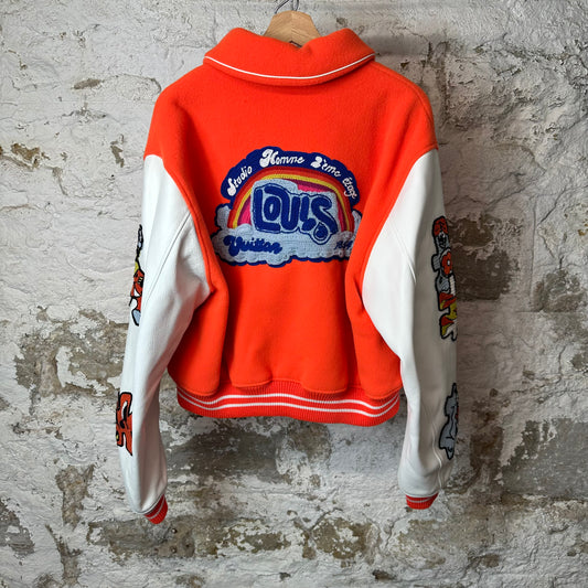 Louis Vuitton Mini Varsity Puzzle Jacket Orange Sz XXXL (56)