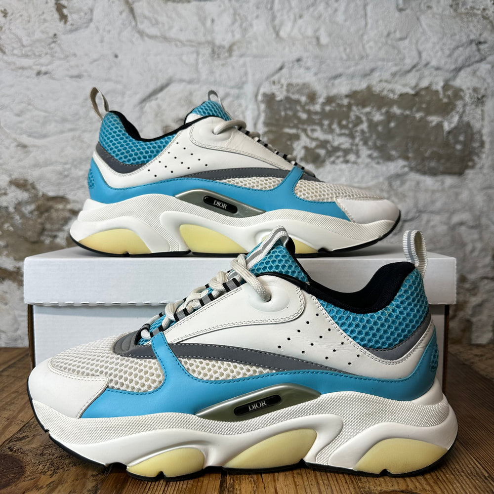 Dior B22 Teal Blue Grey White Sneaker Sz 10 (43)