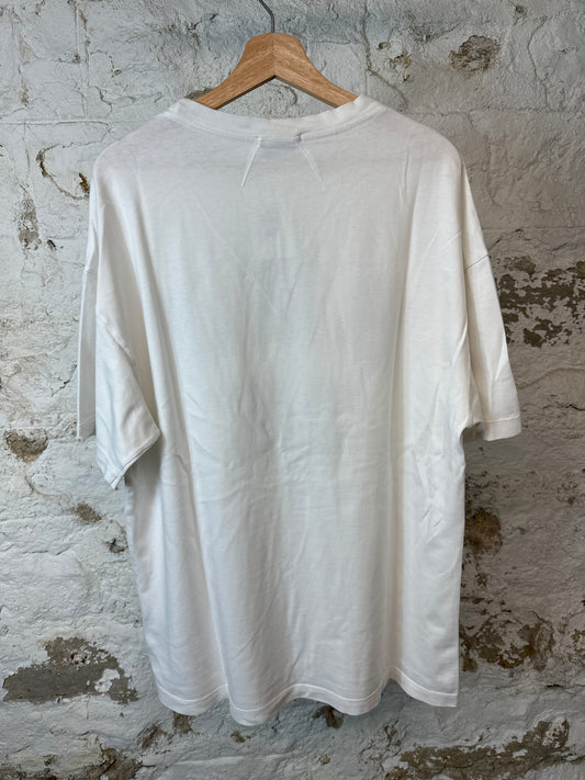Rhude Green Paisley Spell White T-shirt Sz L