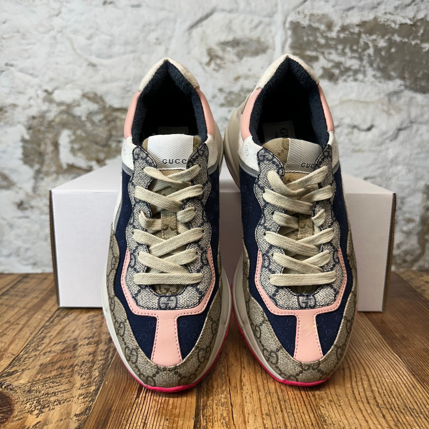Gucci Rhyton Multicolor White Sneaker Sz 6 (38)